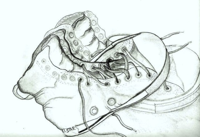 lost shoes illustration for children's book