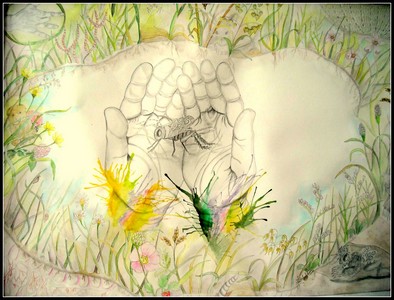 healing hands painting
