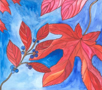 Red Autumn Leaves